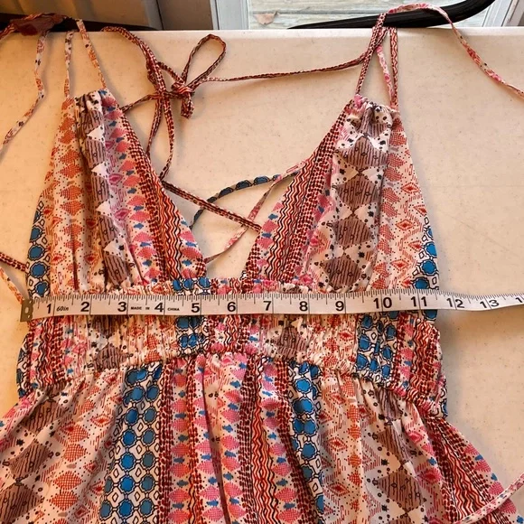 Lulu's Multicolor Patterned Maxi Dress - Picture 8 of 9